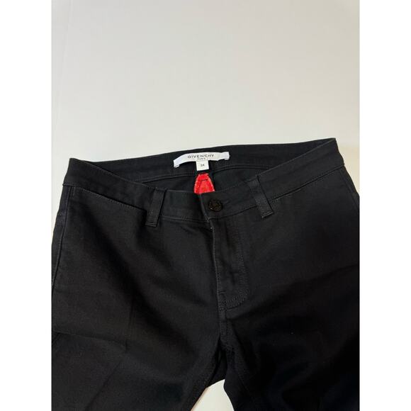 GIVENCHY Women’s Low Rise Skinny Leg Jeans Red Stars Whimsigoth Grunge Waist 27 - Picture 4 of 10